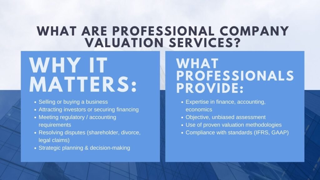 Professional Company Valuation Services Explained