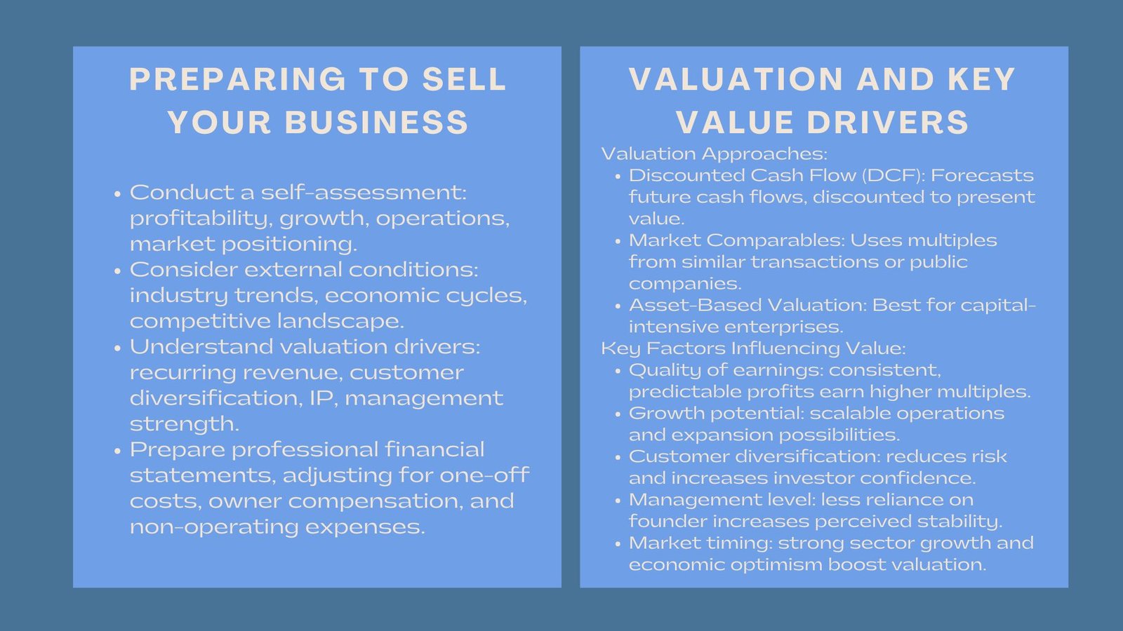 Key Considerations Before Selling Your Business