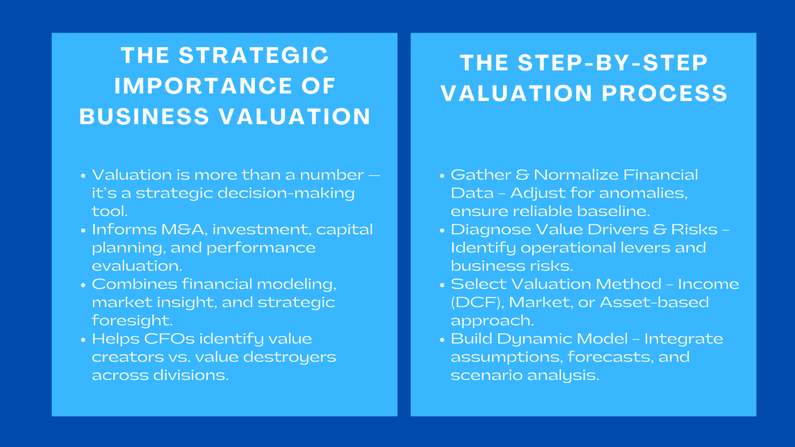 A Step-by-Step Business Valuation Process Every CFO Should Follow