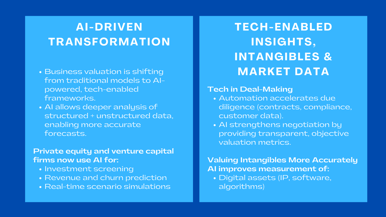 Emerging Trends in Business Valuation for 2025 AI Tech and Market Insights