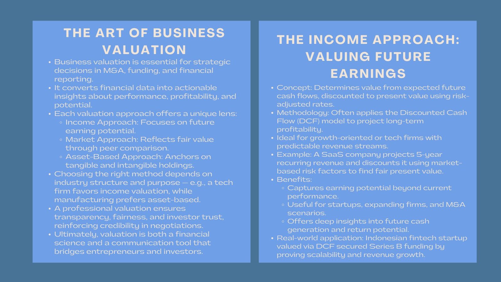 Understanding Different Approaches to Business Valuation